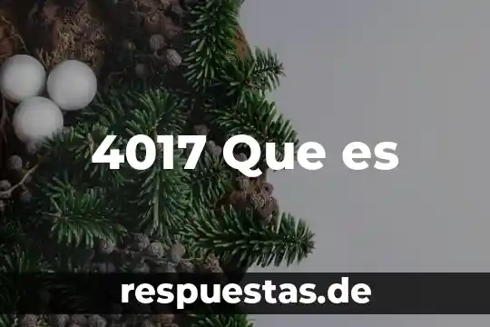 Que es el nombre comercia 6 4017 Que es