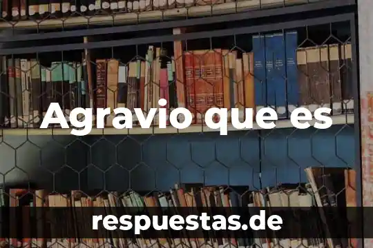 Que es un agravio en materia juridica 3 Agravio que es