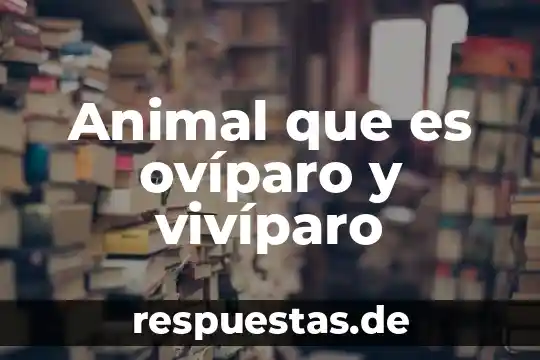 Que es una cigarra animal 8 Animal que es ovíparo y vivíparo