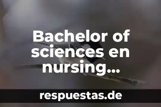 Bachelor of sciences en nursing education que es