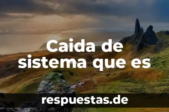 Que es el movimiento parabolico de caida libre 4 Caida de sistema que es