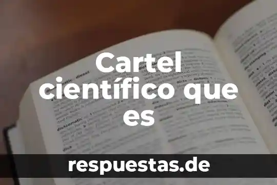 Que es la abstraciion del conocimiento cientifico 5 Cartel científico que es
