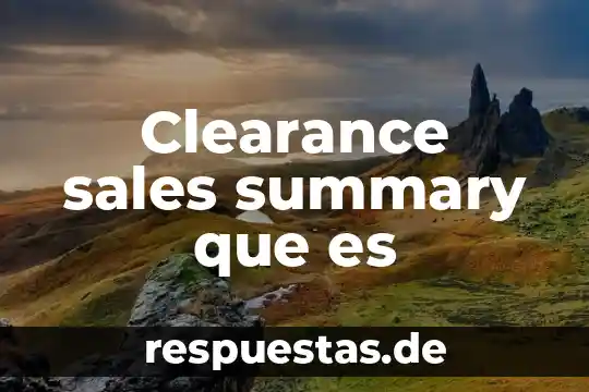 Sales de litio para que es 7 Clearance sales summary que es