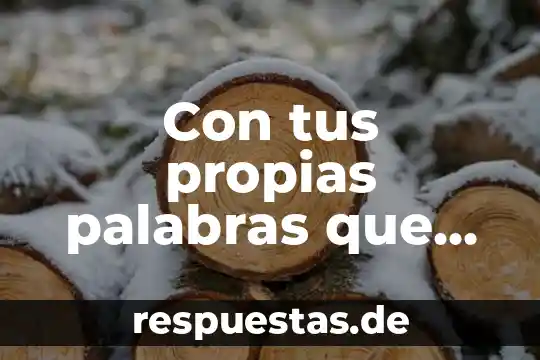 Define con tus propias palabras que es mundo 5 Con tus propias palabras que es una teoría del aprendizaje