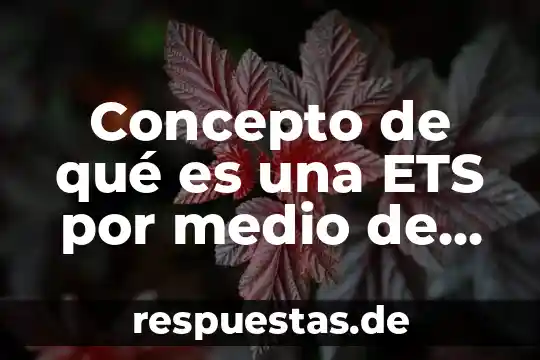 Qué es la electrolisis concepto general 7 Concepto de qué es una ETS por medio de virus