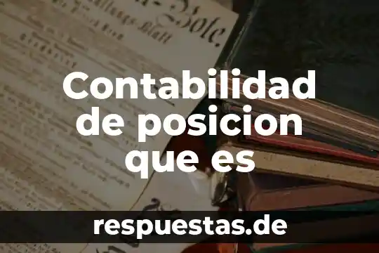 Que es anglosajón en contabilidad 5 Contabilidad de posicion que es