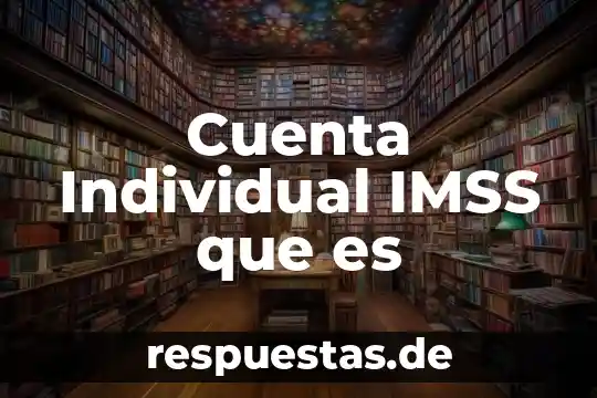 Que es una firma digital en el portal imss 7 Cuenta Individual IMSS que es