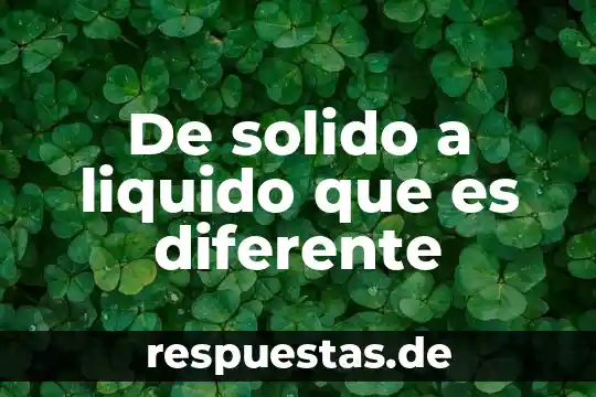 Que es el metodo ama 3 De solido a liquido que es diferente