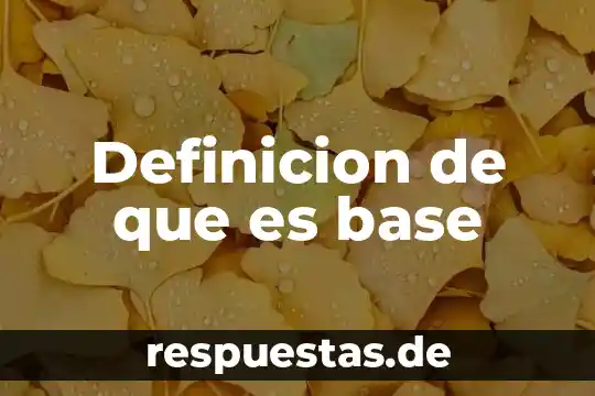 Que es la definicion de la historia 3 Definicion de que es base