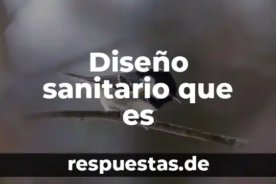 Que es un fiscal sanitario aduanal 6 Diseño sanitario que es