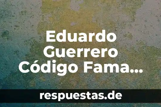 Que es la historia ahora canadie david 6 Eduardo Guerrero Código Fama que es ahora