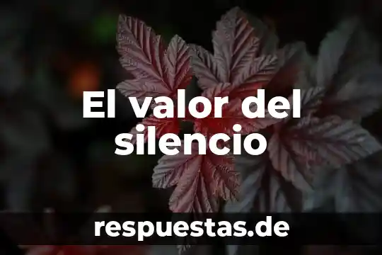 Qué es el valor absoluto de un número 5 El valor del silencio