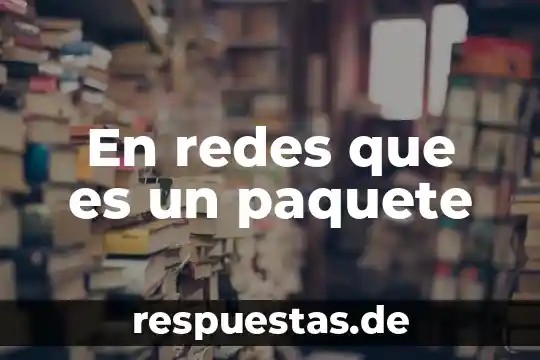 Que es sistema obd 5 En redes que es un paquete