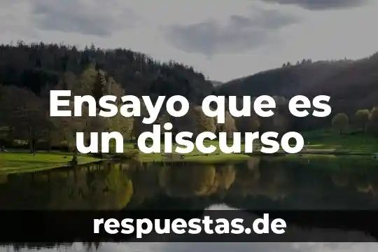 Qué es la fotografía de ensayo 5 Ensayo que es un discurso