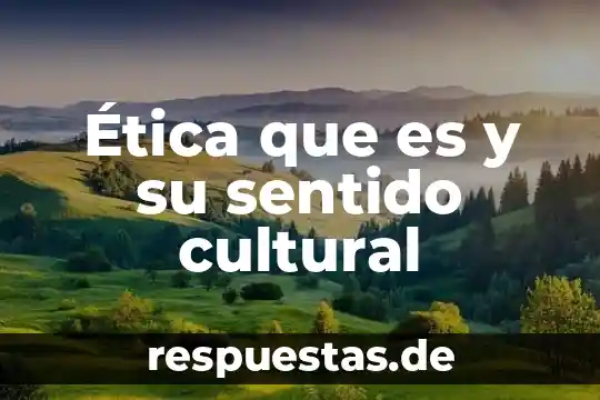 Que es un vida sin sentido y otra con sentido 3 Ética que es y su sentido cultural