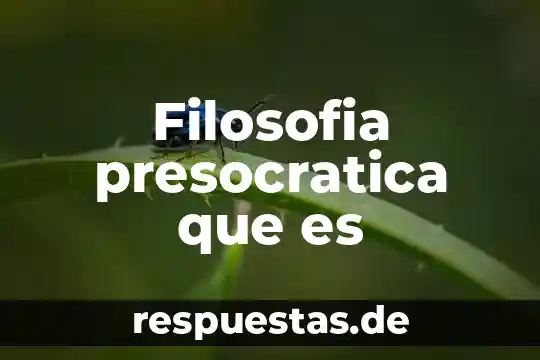 Qué es la dialéctica en filosofía platónica 5 Filosofia presocratica que es
