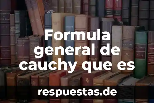 Que es una particularidad de la formula en excel 5 Formula general de cauchy que es