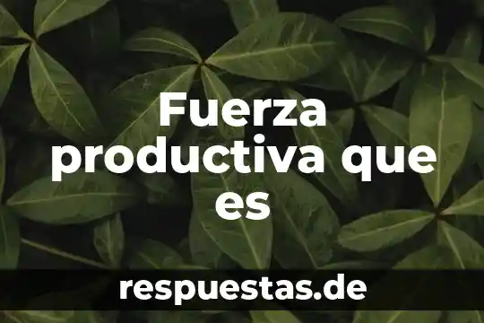 Que es la proporcionalidad de la fuerza 3 Fuerza productiva que es