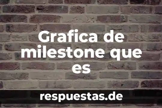 Que es magnitud grafica 3 Grafica de milestone que es