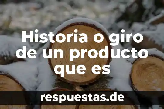 Que es cauries en la historia 4 Historia o giro de un producto que es