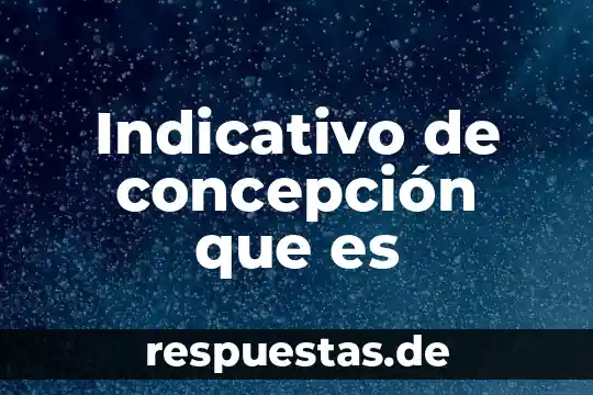 Que es concepcion de sociedad 5 Indicativo de concepción que es