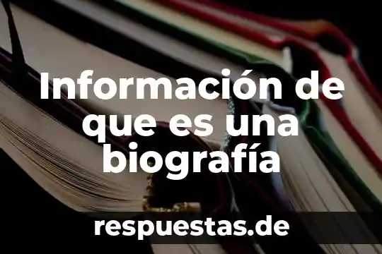 Que es un director de informacion 7 Informaci贸n de que es una biograf铆a
