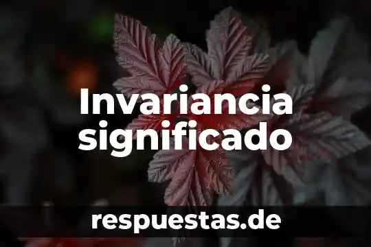 Que es olga significado hebreo 6 Invariancia significado