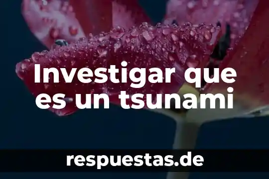 Investigar que es una metrica de poema 7 Investigar que es un tsunami