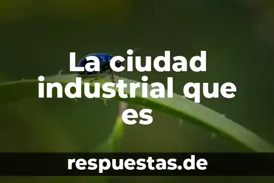 La ciudad industrial que es