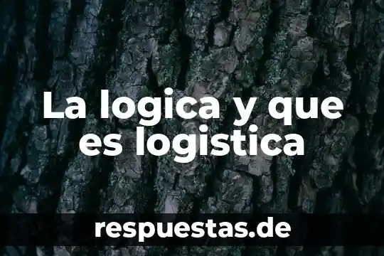 Que es la etimología lógica 7 La logica y que es logistica