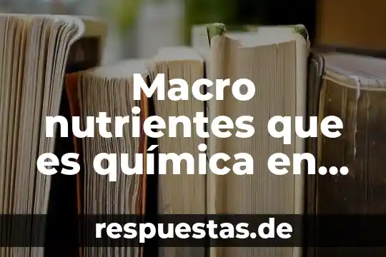 Que es un macro en c 3 Macro nutrientes que es química en plantas