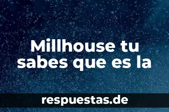 Sabes lo que es esto no alguna idea 4 Millhouse tu sabes que es la