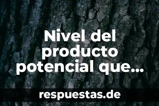 Qué es el potencial eléctrico atkins 3 Nivel del producto potencial que es