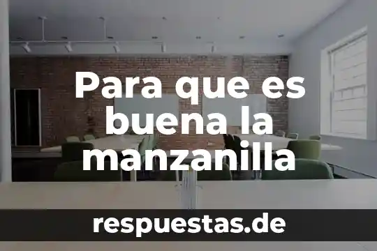 Una buena conclusión de que es la adolescencia 7 Para que es buena la manzanilla