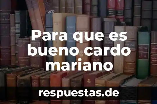 Qué es bueno para la encía de los bebés 4 Para que es bueno cardo mariano
