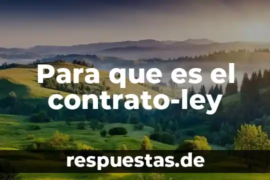 Qué es la urea art 3 Para que es el contrato-ley