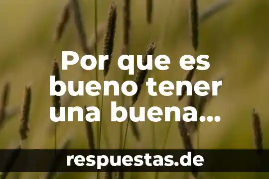 Por que es bueno tener una buena comunicación