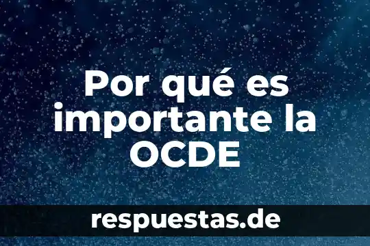 Por qué es importante la OCDE