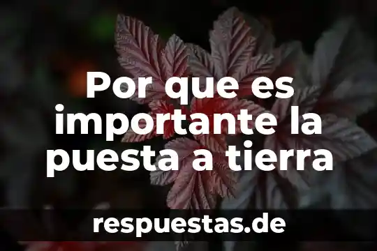 Que es puesta dwl sol 3 Por que es importante la puesta a tierra