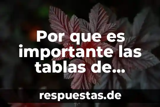 Que es la cruz de las tablas nutrimentales 3 Por que es importante las tablas de multiplcar