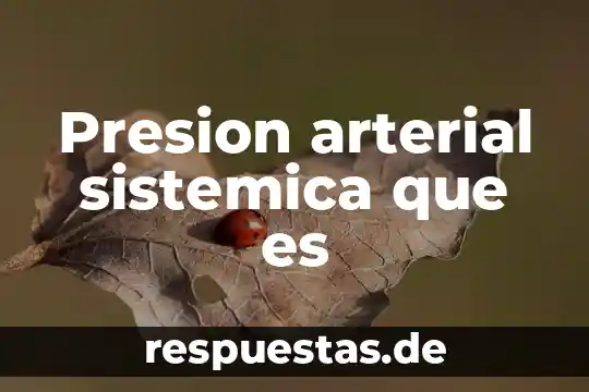 Qué es hipertensión arterial última definición 6 Presion arterial sistemica que es