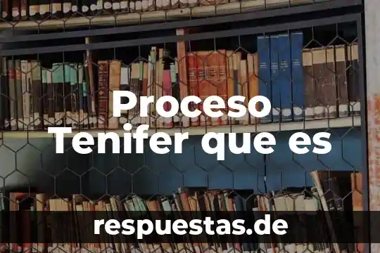 Proceso Tenifer que es