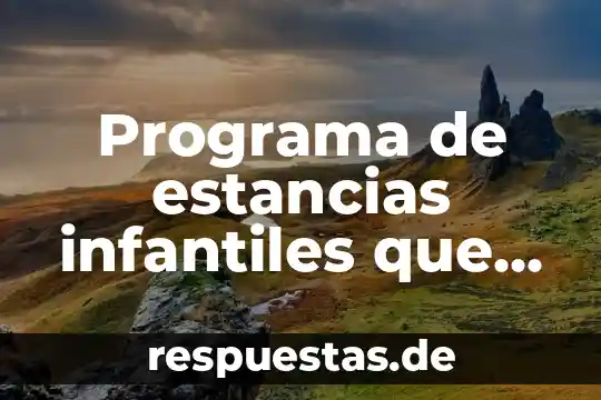 Qué es el ciclo de construcción de un programa 8 Programa de estancias infantiles que es
