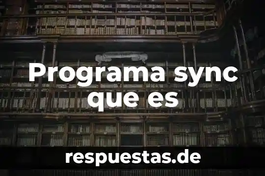 Programa sync que es