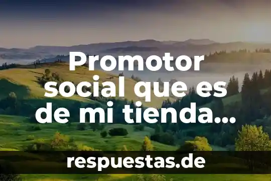 Qué es mi DNI México 7 Promotor social que es de mi tienda en que consiste