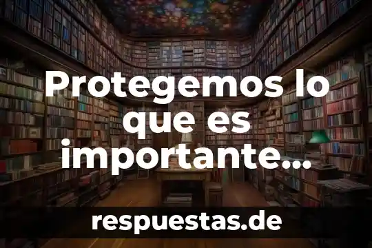 Protegemos lo que es importante para ti