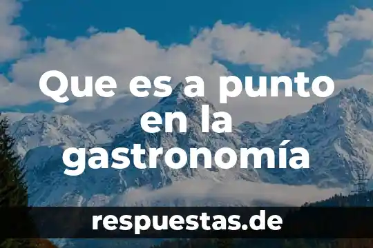 Qué es servicio comida rápida y autoservicio en gastronomía 5 Que es a punto en la gastronomía