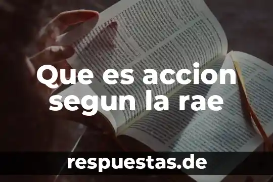 Que es investigar rae 4 Que es accion segun la rae