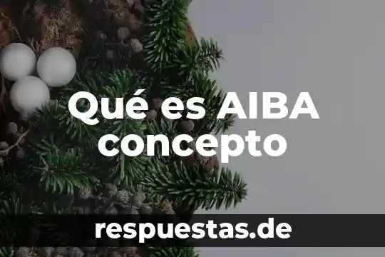 Qué es AIBA concepto