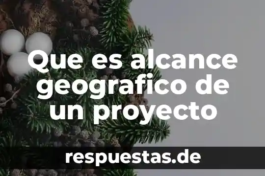 Que es un marco geografico significado 5 Que es alcance geografico de un proyecto